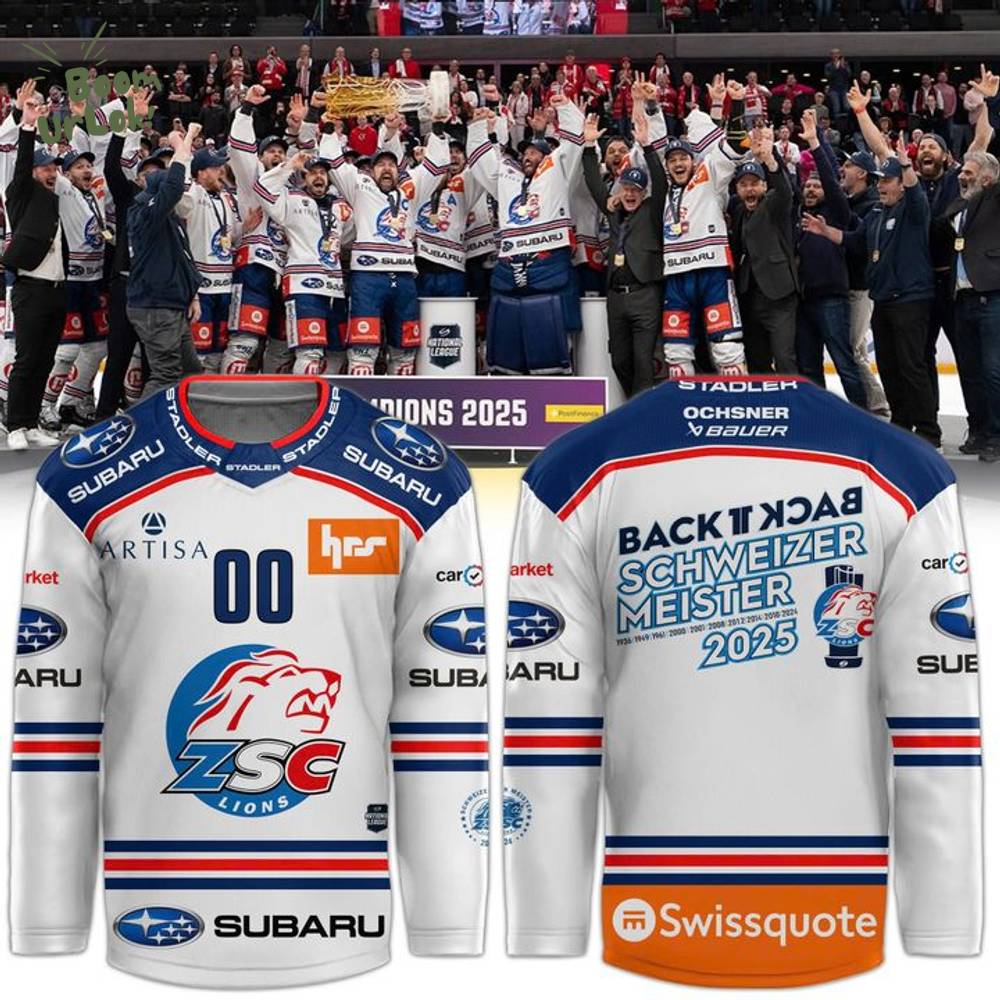 ZSC Lions Schw11zermeischter Hockey-Trikot 2025 ZSC Lions Schw11zermeischter Hockey-Trikot 2025