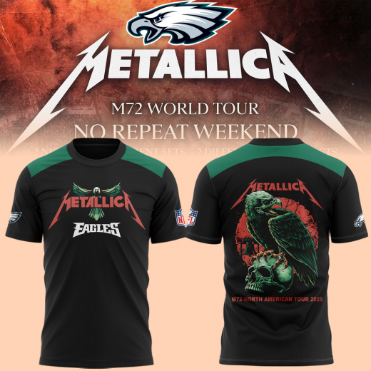 Metallic M72 World Tour x Philadelphia Eagles Tshirt 2025
