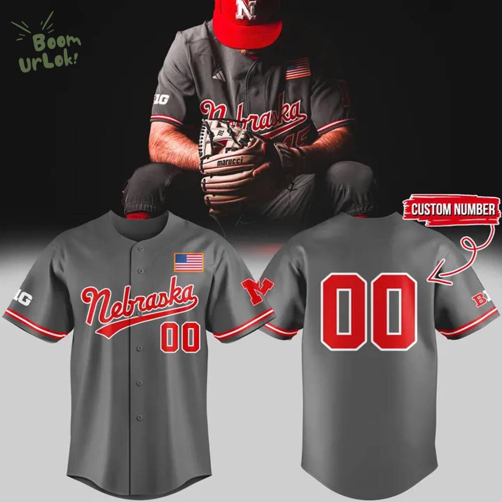 2025 Grays Nebraska Baseball Jersey Custom Number 2025 Grays Nebraska Baseball Jersey Custom Number