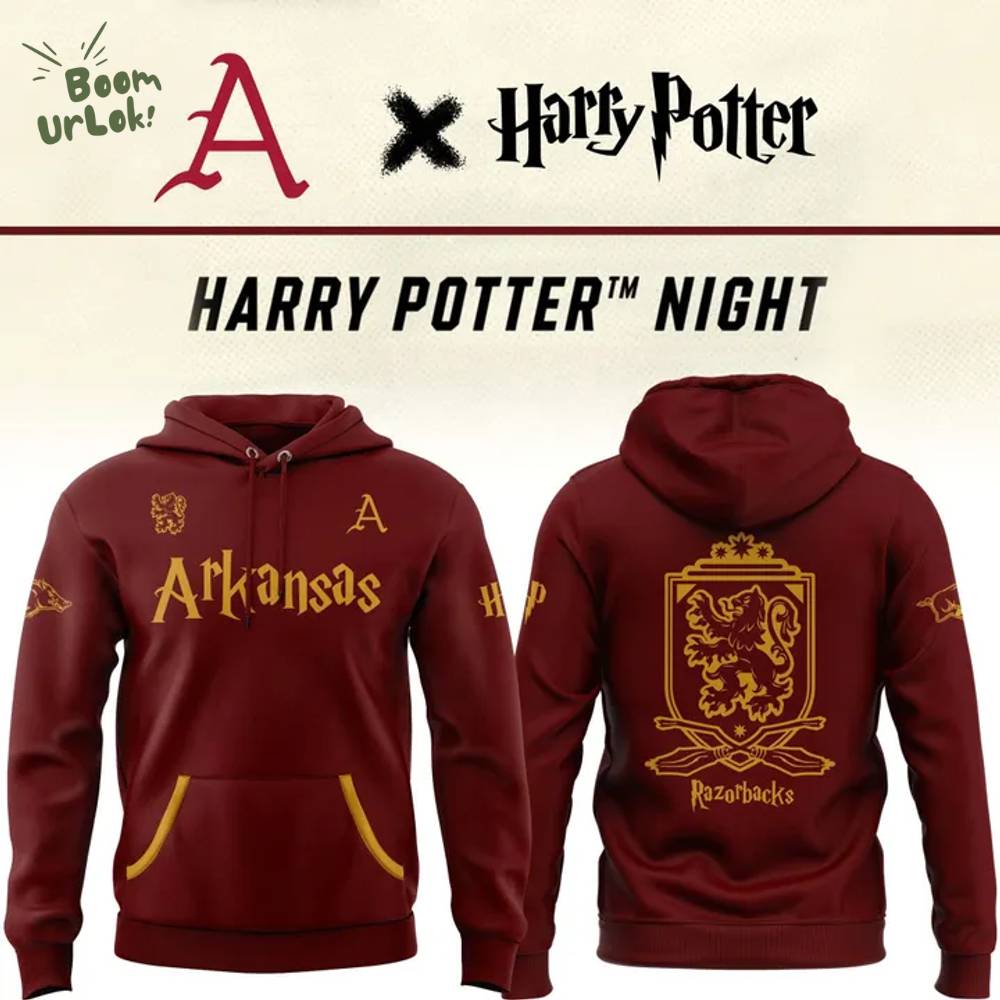 2025 Harry Potter Arkansas Razorbacks Hoodie 2025 Harry Potter Arkansas Razorbacks Hoodie