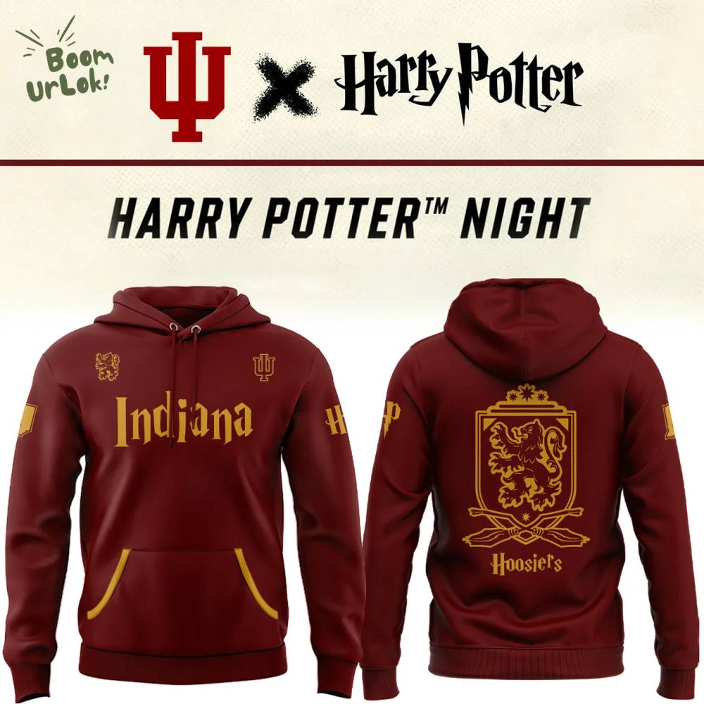 2025 Harry Potter Indiana Hoosiers Hoodie 2025 Harry Potter Indiana Hoosiers Hoodie