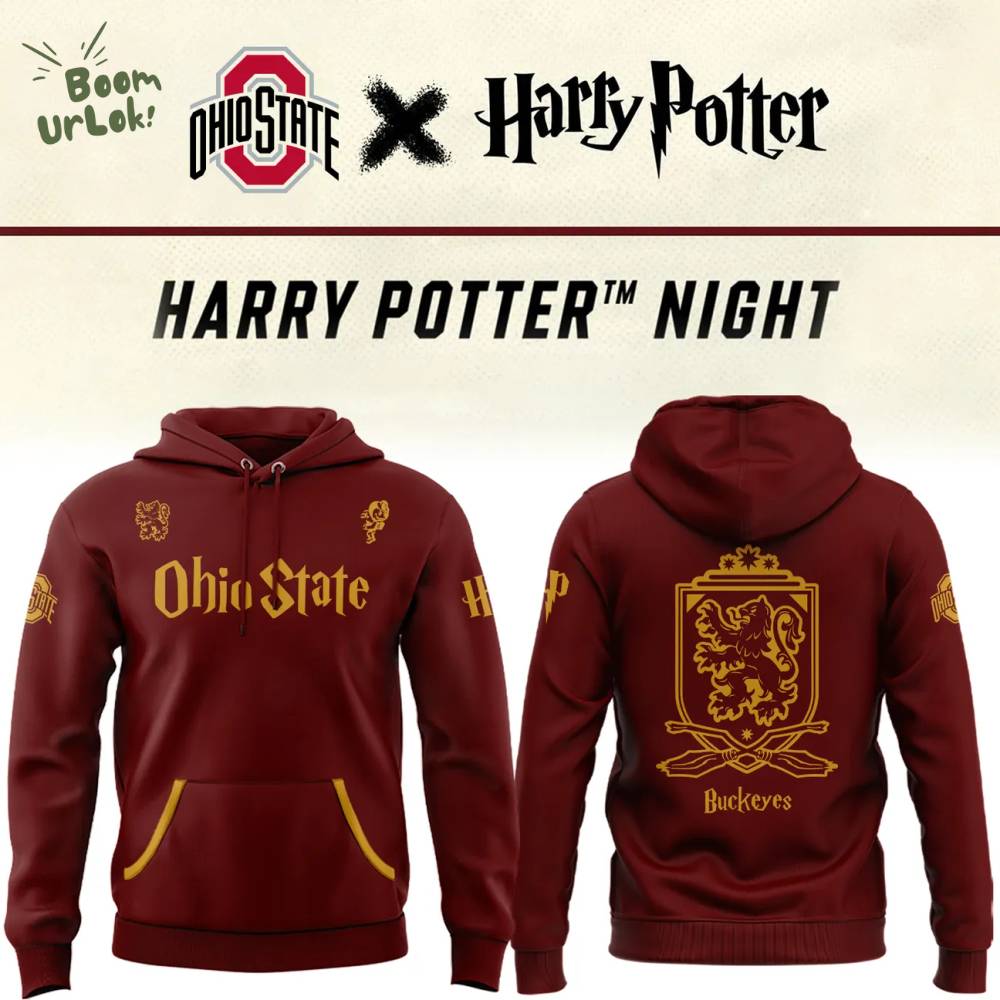 2025 Harry Potter Ohio State Buckeyes Hoodie 2025 Harry Potter Ohio State Buckeyes Hoodie