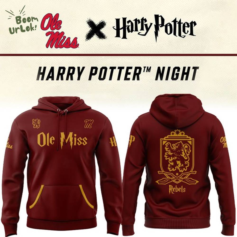 2025 Harry Potter Ole Miss Rebels Hoodie 2025 Harry Potter Ole Miss Rebels Hoodie