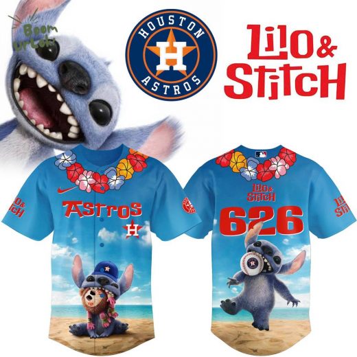 2025 Lilo & Stitch Houston Astros Baseball Jersey