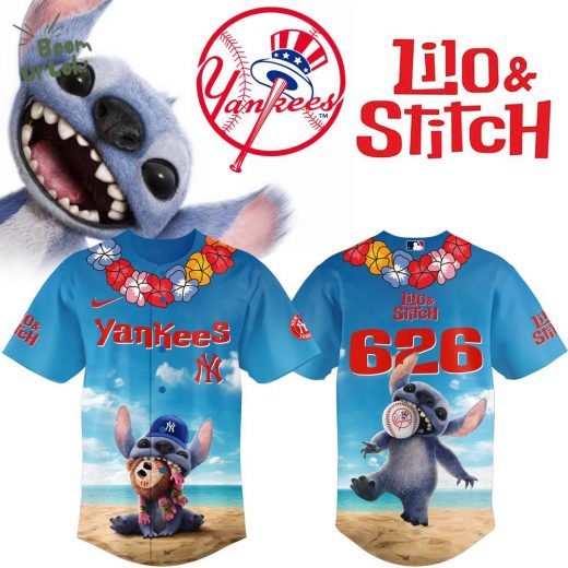 2025 Lilo & Stitch New York Yankees Baseball Jersey