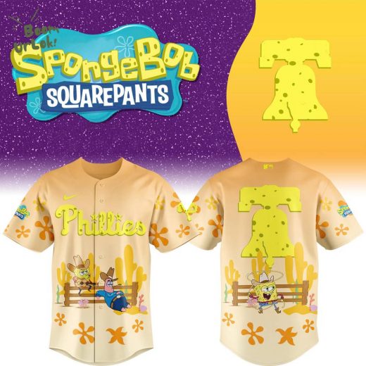 2025 SpongeBob SquarePants Philadelphia Phillies Baseball Jersey