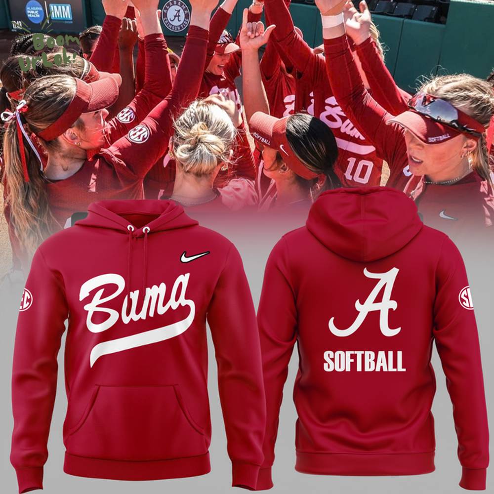 Alabama Softball Red Hoodie 2025 Alabama Softball Red Hoodie 2025