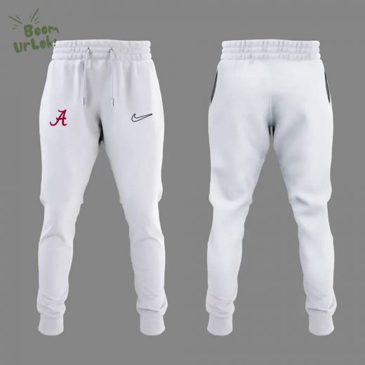Alabama Softball White Hoodie 2025