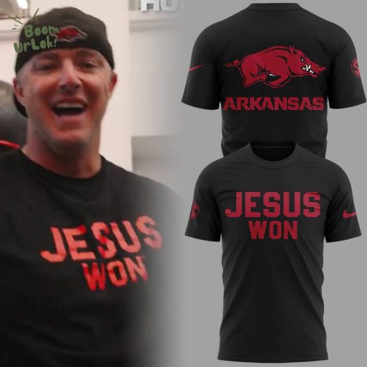 Arkansas x Jesus Won 2025 TShirt Limited Edition