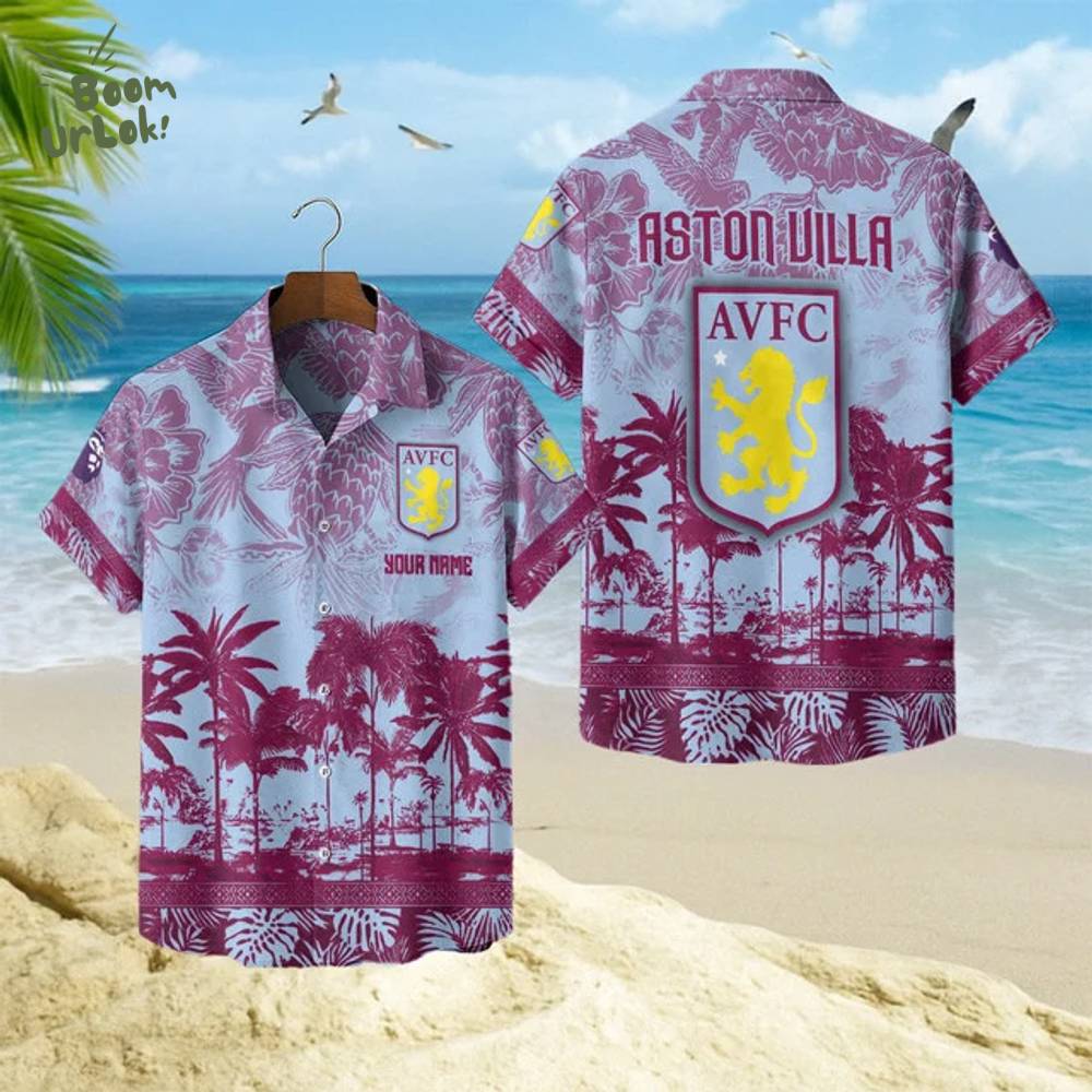 Aston Villa Football Club Hawaiian Style Shirt Aston Villa Football Club Hawaiian Style Shirt