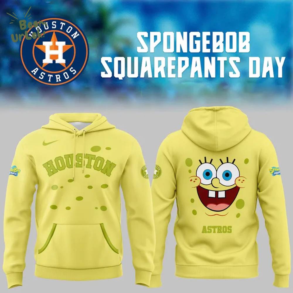 Astros SpongeBob SquarePants Day Hoodie - Special Edition Astros SpongeBob SquarePants Day Hoodie - Special Edition