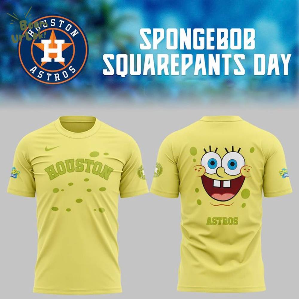 Astros SpongeBob SquarePants Day T-shirt - Limited Edition Astros SpongeBob SquarePants Day T-shirt - Limited Edition