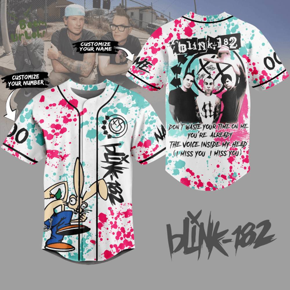 BLINK 182 CUSTOM JERSEY BLINK 182 CUSTOM JERSEY