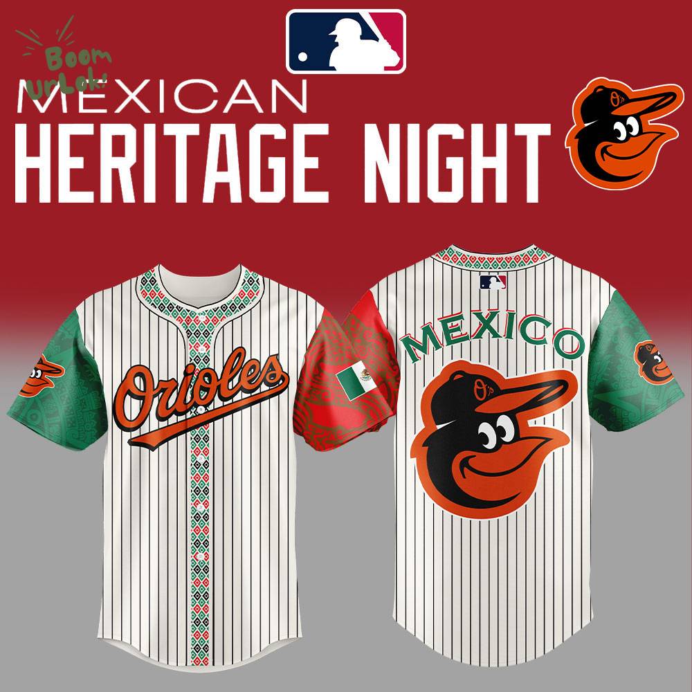 Baltimore Orioles Mexican Heritage Night Striped Combo Jersey Baltimore Orioles Mexican Heritage Night Striped Combo Jersey