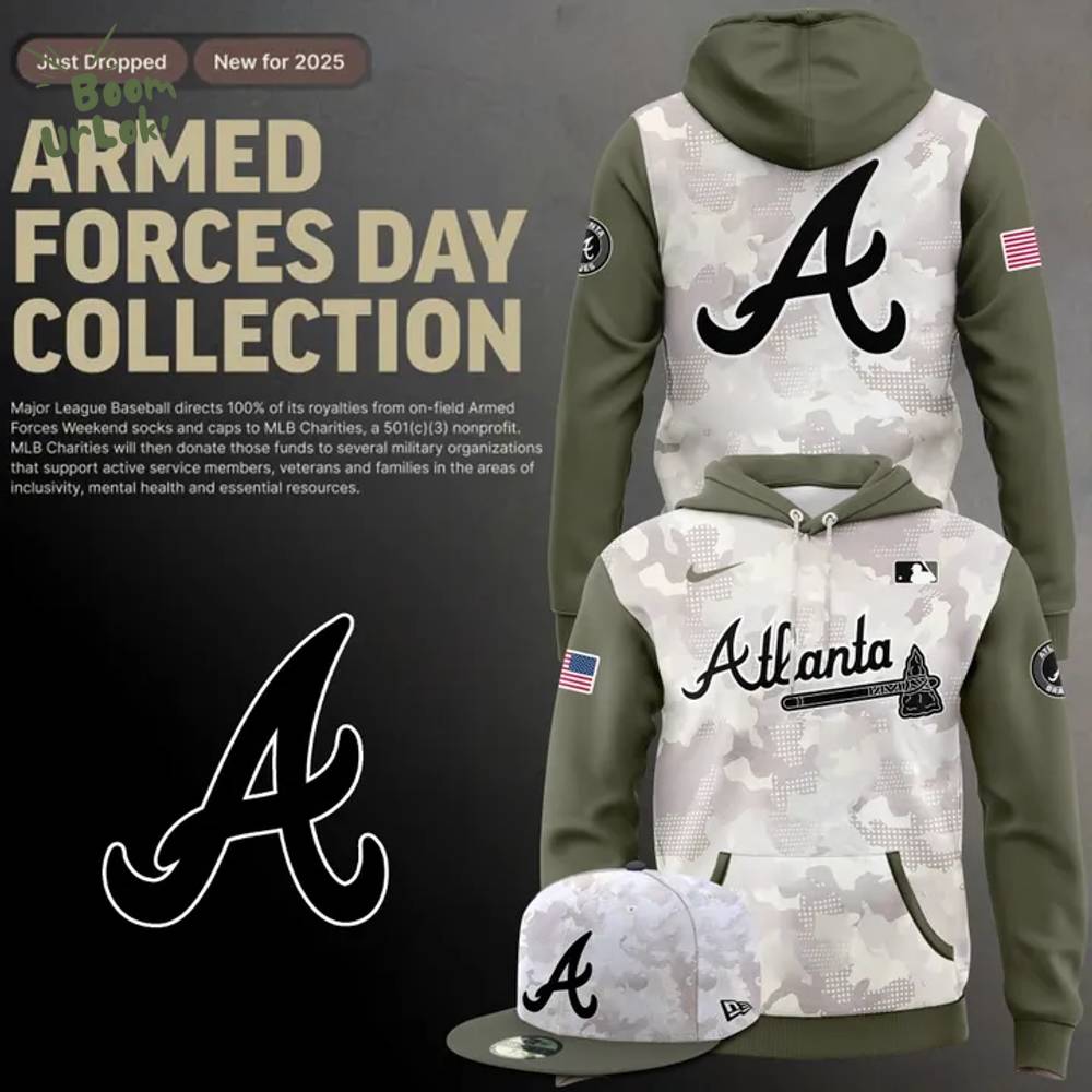 Beige/Olive 2025 Armed Forces Day Atlanta Braves Hoodie Beige/Olive 2025 Armed Forces Day Atlanta Braves Hoodie