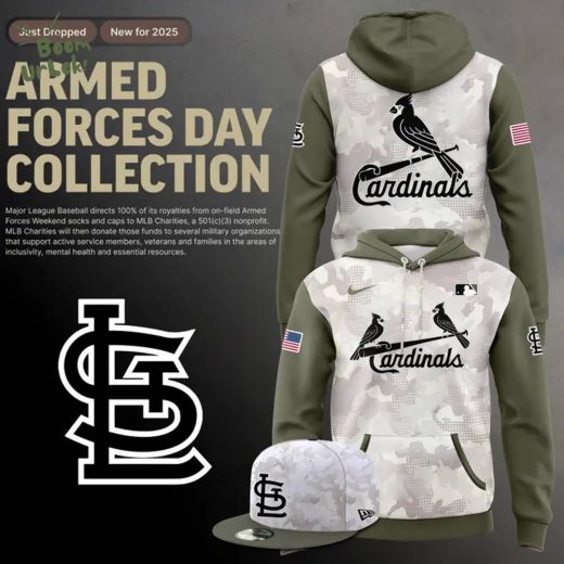 Beige/Olive 2025 Armed Forces Day SSt.Louis CardinalsHoodie