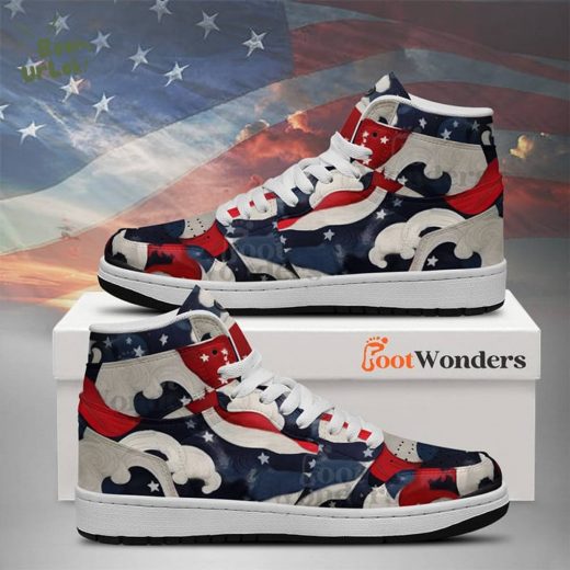 Blue V3 – American Flag – Independence Day J1 Shoes