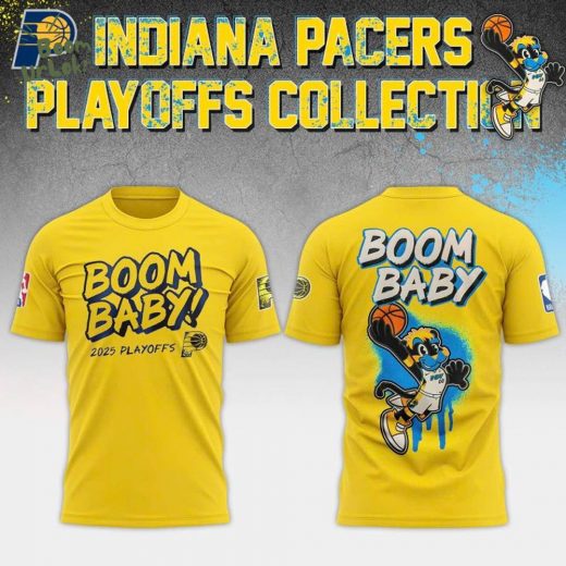 Boom Baby Indiana Pacers 2025 NBA Playoff Tee