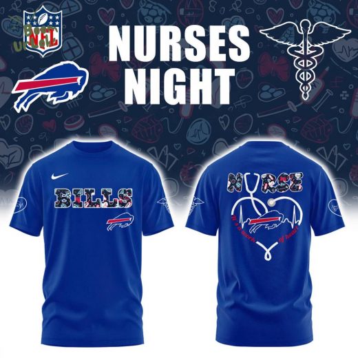 Buffalo Bills NURSES NIGHT Combo Blue Tshirt