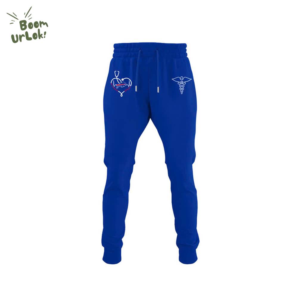 Buffalo Bills NURSES NIGHT Combo Blue Tshirt Buffalo Bills NURSES NIGHT Combo Blue Tshirt