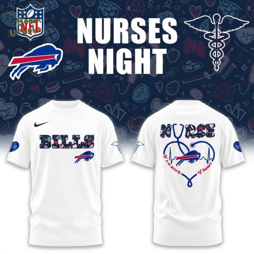 Buffalo Bills NURSES NIGHT Combo White Tshirt
