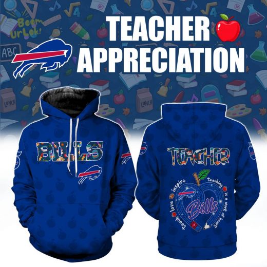 Buffalo Bills TEACHER APPRECIATION-3D Unisex Hoodie