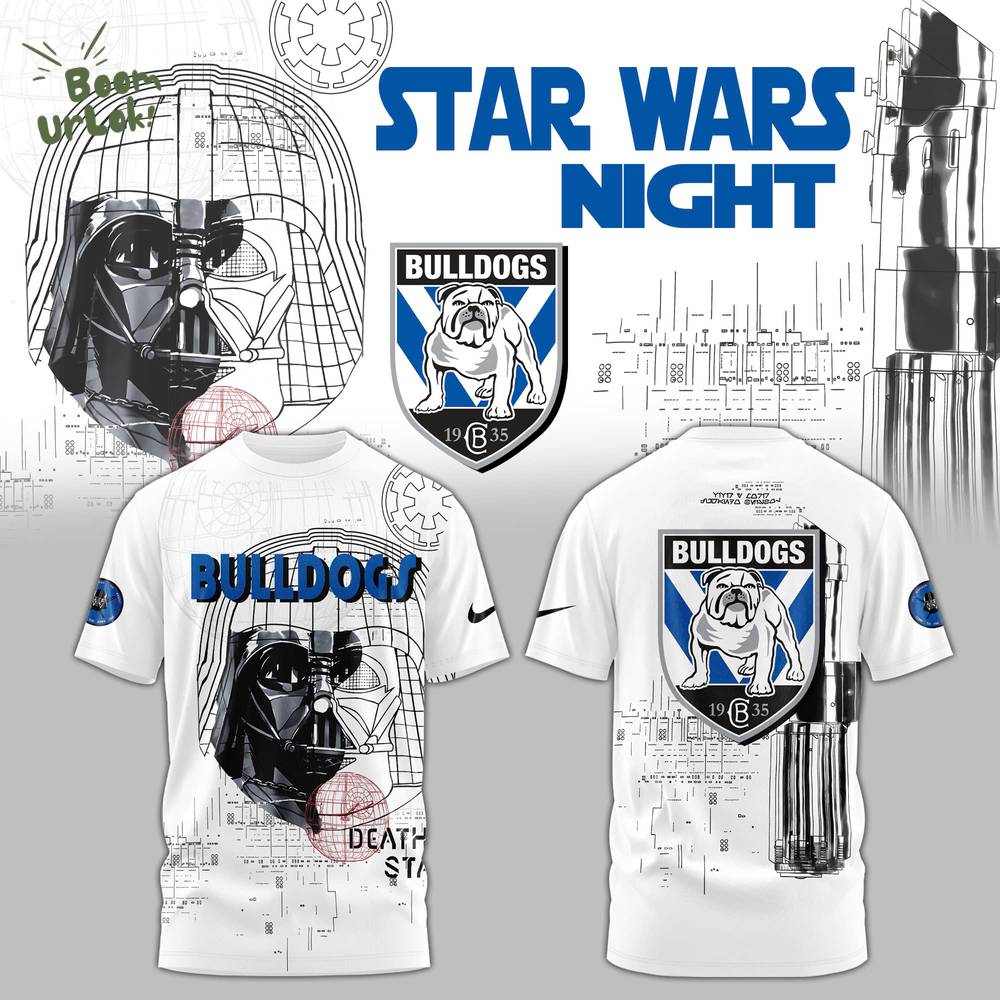 Canterbury Bulldogs x Star Wars Death Tshirt Canterbury Bulldogs x Star Wars Death Tshirt