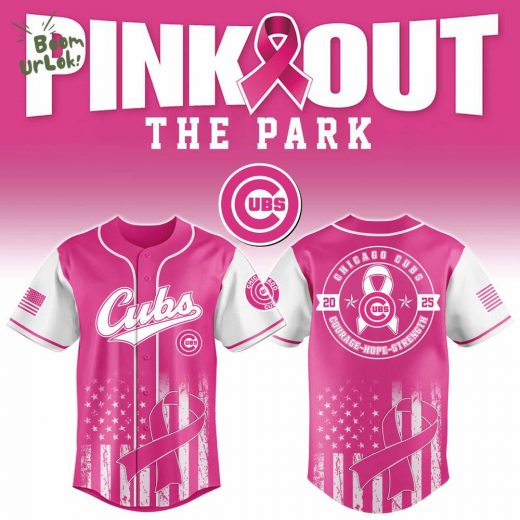 Chicago Cubs X Pink Out The Park-3D Baseball Jersey