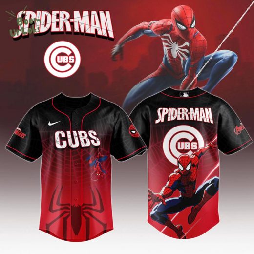Chicago Cubs x Spider Man Game Night Special Edition Jersey 2025