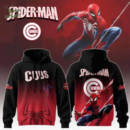 Chicago Cubs x Spider Man Game Night Special Edition hoodie 2025
