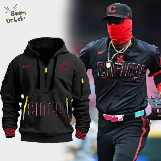 Cincinnati Reds City Connect Quarter Zip Hoodie