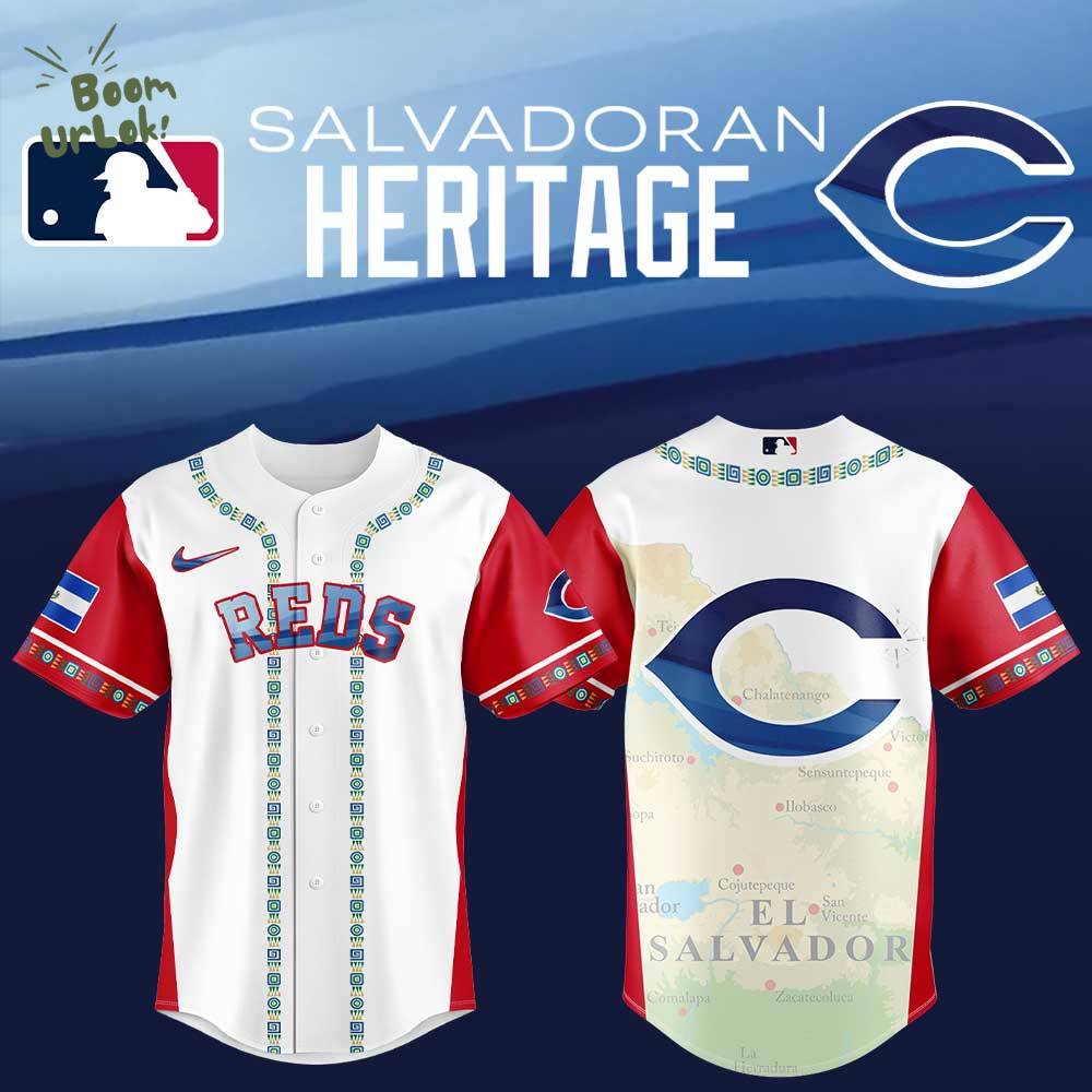 Cincinnati Reds Salvadoran Heritage 2025 Limited Jersey Cincinnati Reds Salvadoran Heritage 2025 Limited Jersey