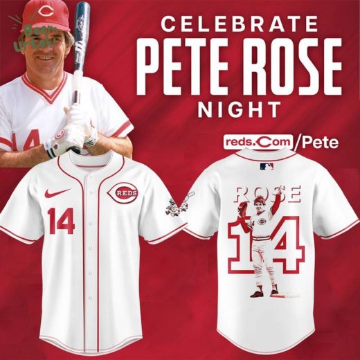 Cincinnati Reds x Pete Rose Celebrate Night Baseball Jersey 2025