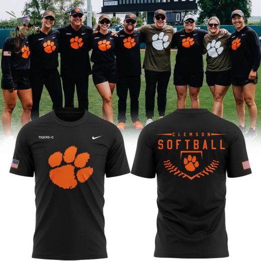 Clemson Softball Military Appreciation Black Tshirt