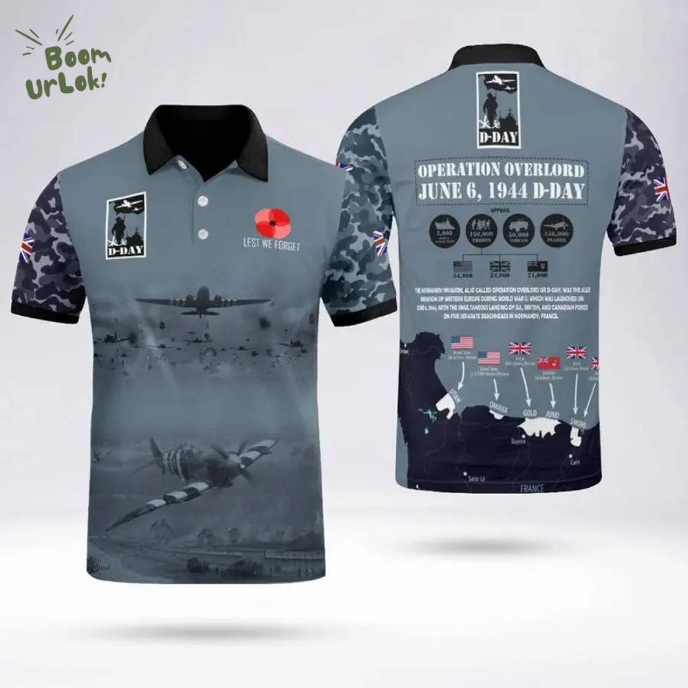 D-DAY 81ST ANNIVERSARY Polo Shirt D-DAY 81ST ANNIVERSARY Polo Shirt