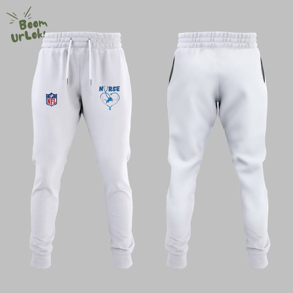 Detroit Lions Nurses Appreciation White Hoodie Detroit Lions Nurses Appreciation White Hoodie