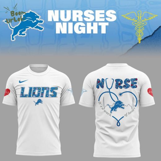 Detroit Lions Nurses Appreciation White TShirt