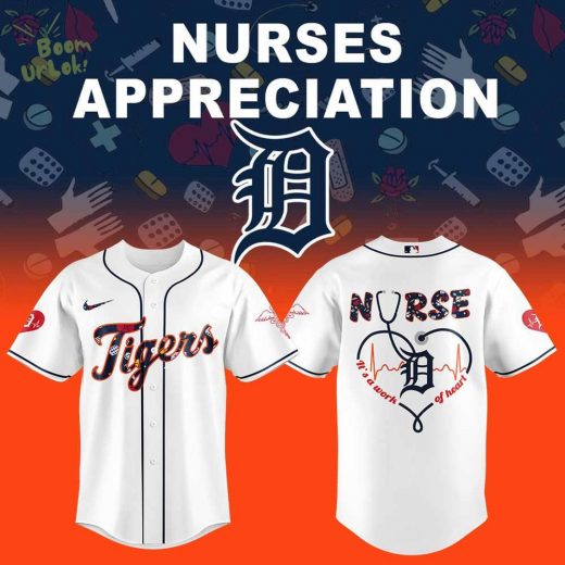 Detroit Tigers Nurses Appreciation White Jersey