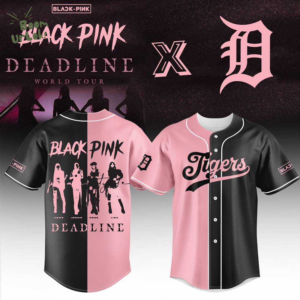 Detroit Tigers X Blackpink Baseball Jersey Detroit Tigers X Blackpink Baseball Jersey