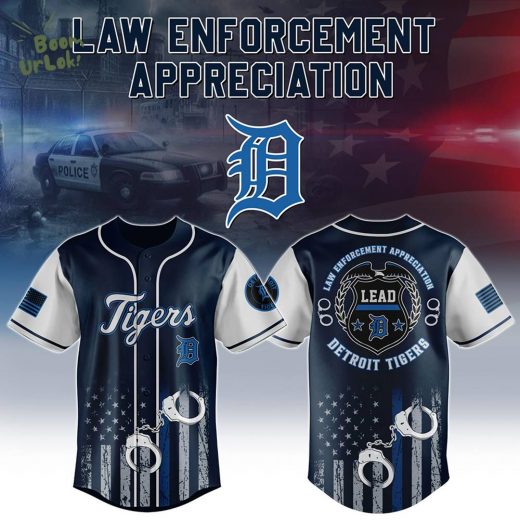 Detroit Tigers x Law Enforcement Jersey-3D Baseball Jersey