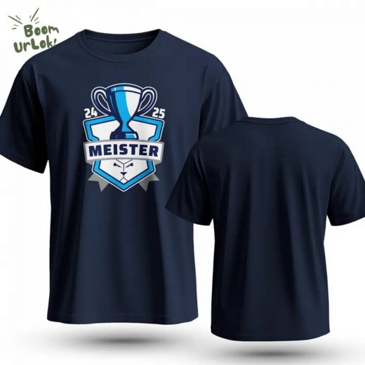 Dresdner Eislöwen – T-Shirt navy – Meister 2025