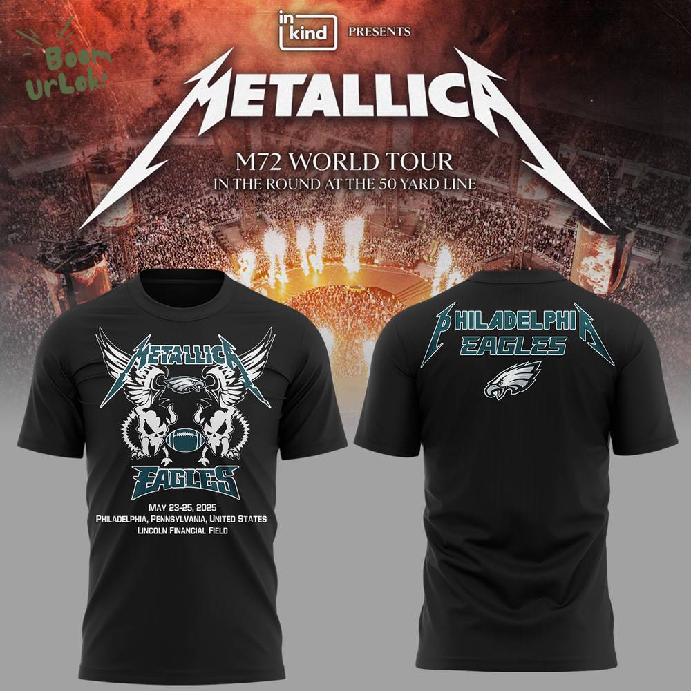 Eagles Football MTLC Pennsylvania Concert Black TShirt Eagles Football MTLC Pennsylvania Concert Black TShirt