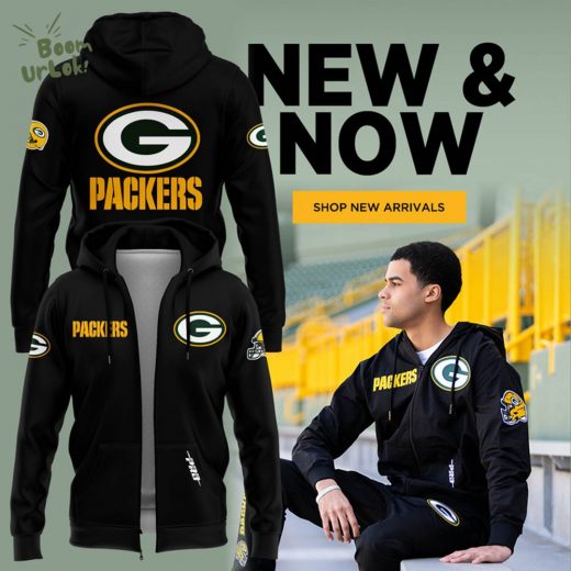 Green Bay Packers Zip Hoodie 2025 For Fan