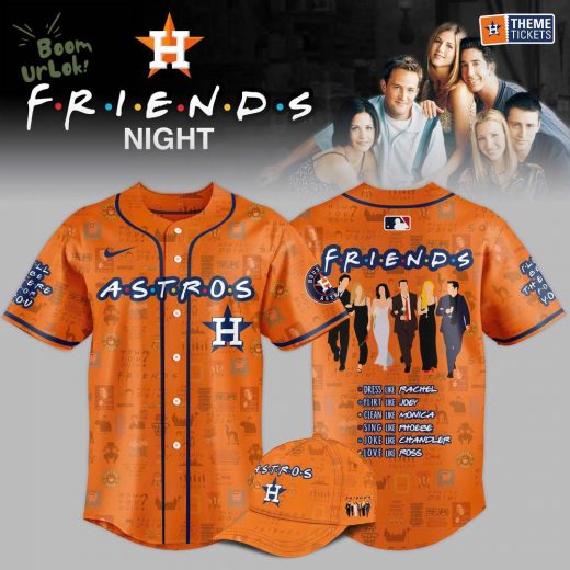 Houston Astros MLB x F.R.I.E.N.D.S Night Game Baseball Jersey 2025