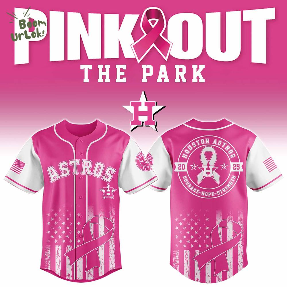 Houston Astros X Pink Out The Park-3D Baseball Jersey Houston Astros X Pink Out The Park-3D Baseball Jersey