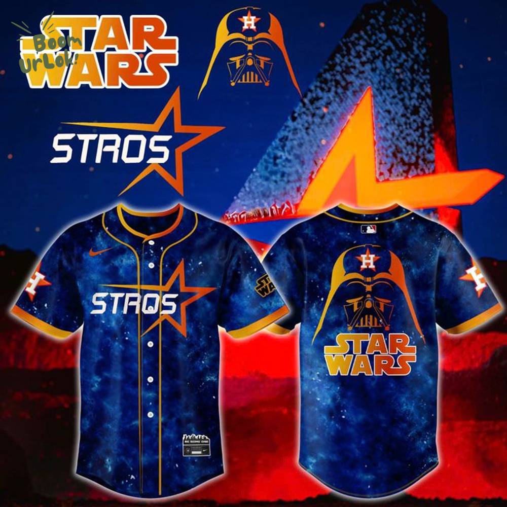 Houston Astros x Star Wars Blue Baseball Jersey New Version 2025 Houston Astros x Star Wars Blue Baseball Jersey New Version 2025