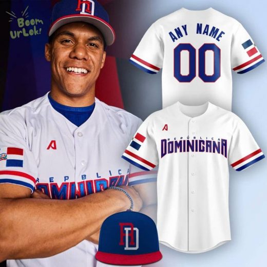 Juan Soto Team Dominican Republic in the 2026 World Baseball Classic Jersey