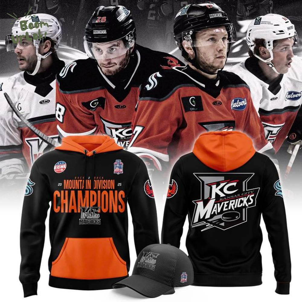 KC Mavericks 2025 Back to Back Mountain Division Champions Hoodie KC Mavericks 2025 Back to Back Mountain Division Champions Hoodie