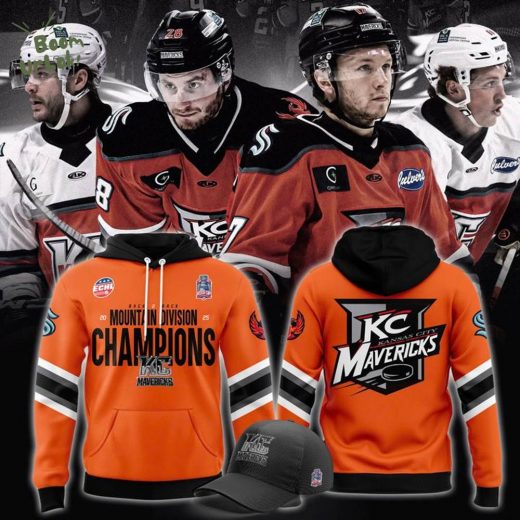 KC Mavericks 2025 Mountain Division Champions Orange Hoodie