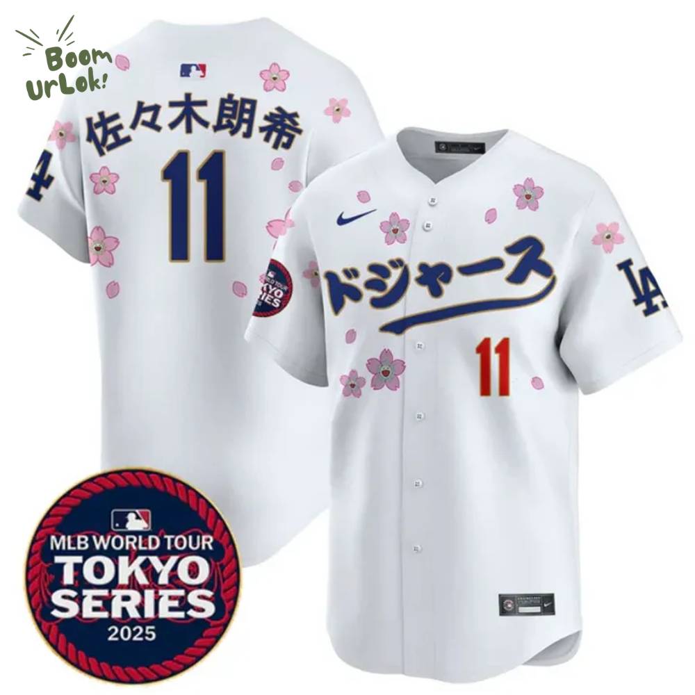 Kanji LA Dodgers Tokyo Series 2025 Vapor Limited Jersey White Kanji LA Dodgers Tokyo Series 2025 Vapor Limited Jersey White